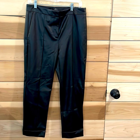 Ann Taylor Leather Pants with Cuff - Picture 1 of 3